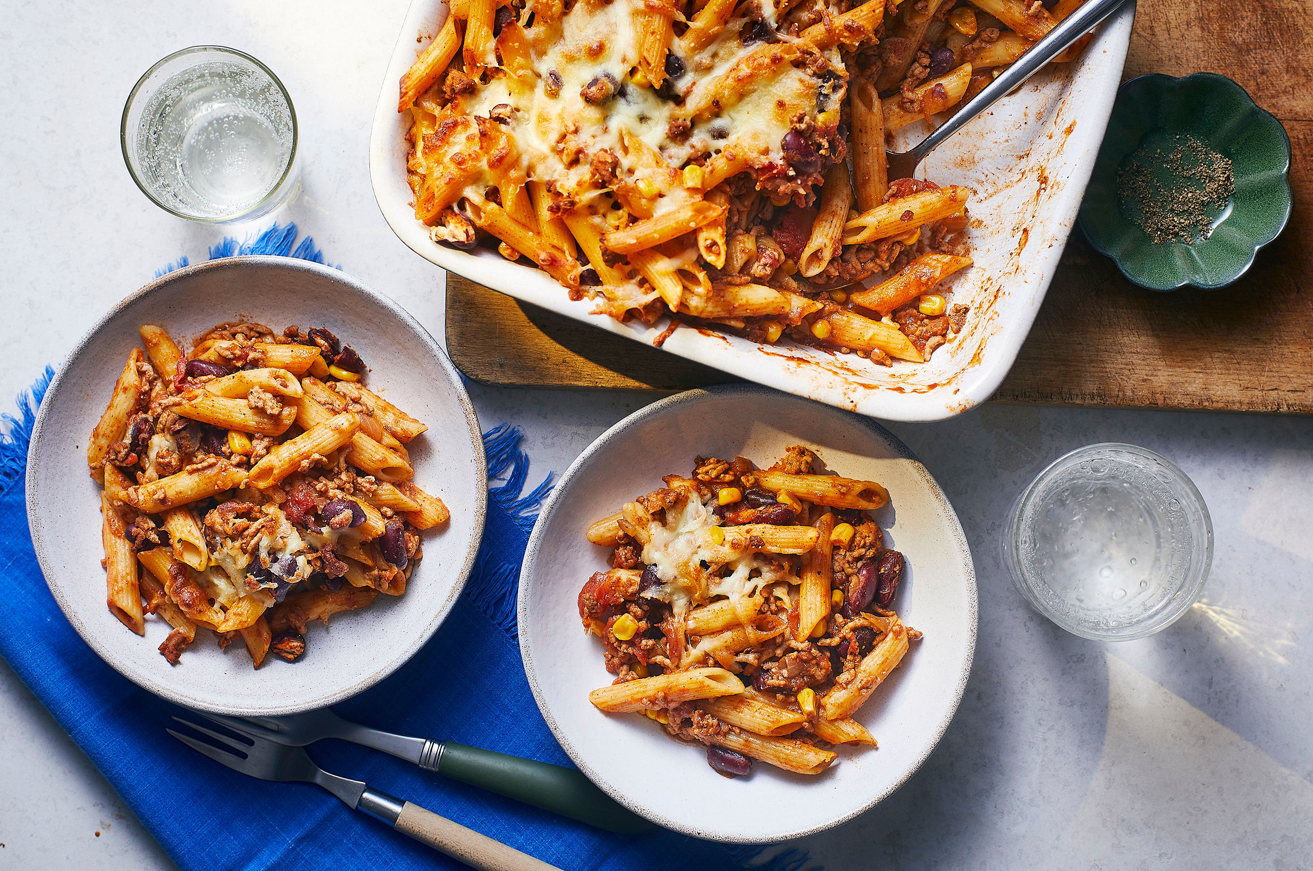 Simple Chilli Pasta Bake